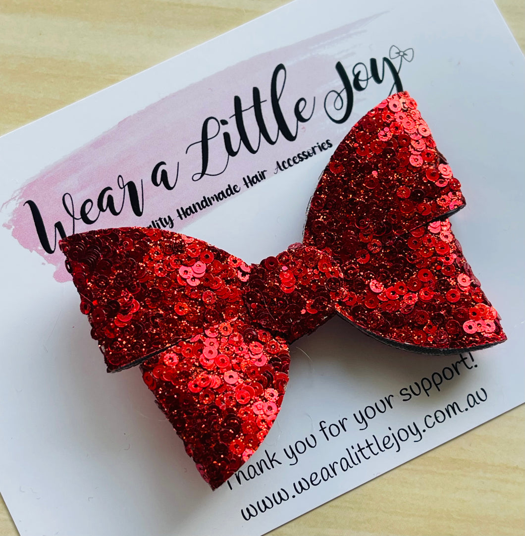 Sequin Glam Red