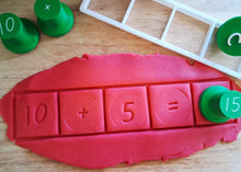 Load image into Gallery viewer, Number Playdough Stamps and Frame
